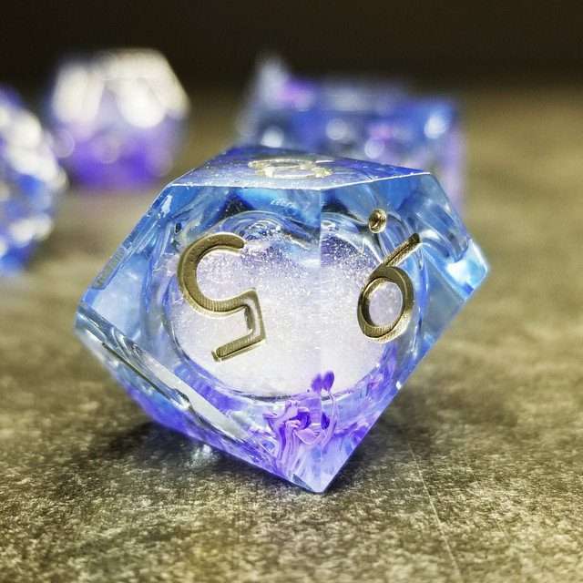 Sage's Mystic Souls Liquid Core Sharp Edge Resin Dice Set - Sage's PortalLiquid Core Dice Set