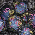 Sage's Nether Souls Liquid Core Sharp Edge Resin Dice Set - Sage's PortalLiquid Core Dice Set