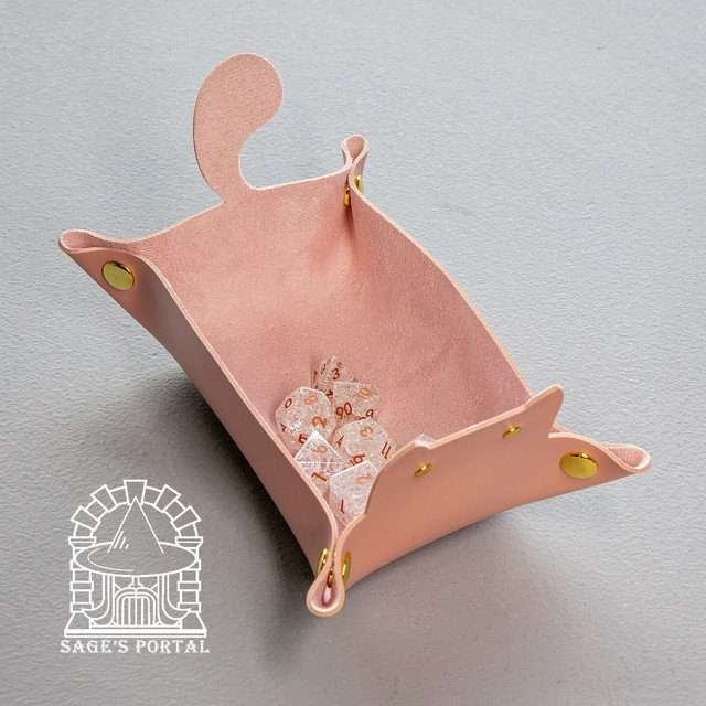 Sage's Pink Enchanted Cat Dice Tray - Sage's PortalDice Tray