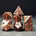 Sage's Relics of Antiquity - Ancient Copper Metal Polyhedral Dice - Sage's PortalMetal Dice Set