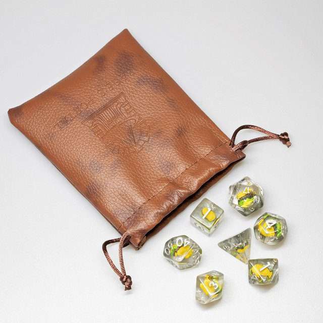 Sage's Royale With Cheese Round Edge Resin Polyhedral Dice Set - Sage's PortalResin Dice Set