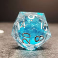 Sage's Sky Souls 33mm Liquid-Core D20 Sharp Edge Resin Dice - Sage's PortalLiquid Core Dice Set