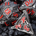 Sage's Specimens Obsidian Drake Metal Polyhedral Dice Set - Sage's PortalMetal Dice Set