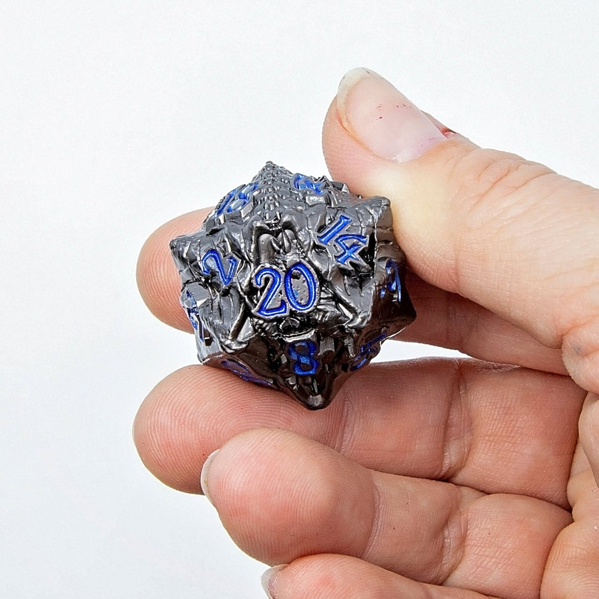 Sage's Specimens Storm Drake Metal Polyhedral Dice Set - Sage's PortalMetal Dice Set
