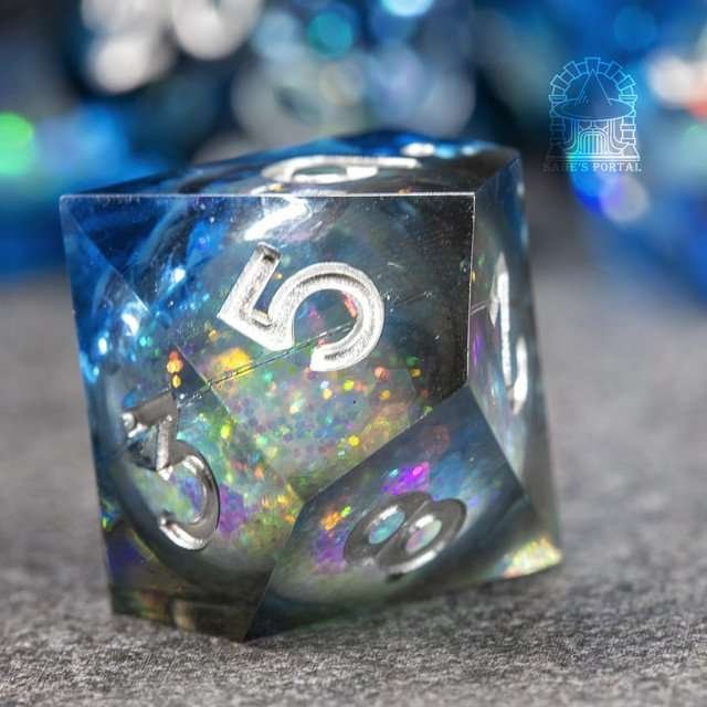 Sage's Spirits - Abyssal Spirits Liquid Core Sharp Edge Resin Dice Set - Sage's PortalLiquid Core Dice Set