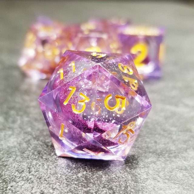 Sage's Spirits - Arcane Spirits Liquid Core Sharp Edge Resin Dice Set - Sage's PortalLiquid Core Dice Set