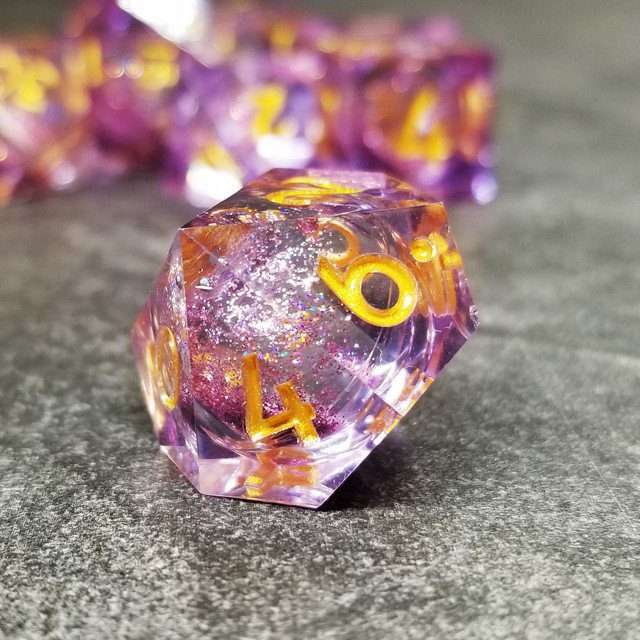 Sage's Spirits - Arcane Spirits Liquid Core Sharp Edge Resin Dice Set - Sage's PortalLiquid Core Dice Set