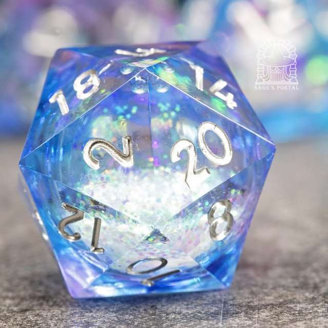 Sage's Spirits - Bloom Spirits Liquid Core Sharp Edge Resin Dice Set - Sage's PortalLiquid Core Dice Set