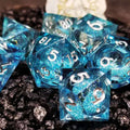 Sage's Spirits - Ice Spirits Liquid Core Sharp Edge Resin Dice Set - Sage's PortalLiquid Core Dice Set