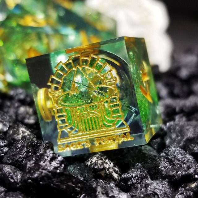 Sage's Spirits - Nature Spirits Liquid Core Sharp Edge Resin Dice Set - Sage's PortalLiquid Core Dice Set