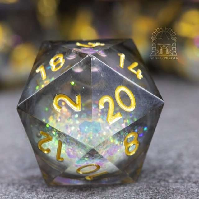 Sage's Spirits - Nether Spirits Liquid Core Sharp Edge Resin Dice Set - Sage's PortalLiquid Core Dice Set