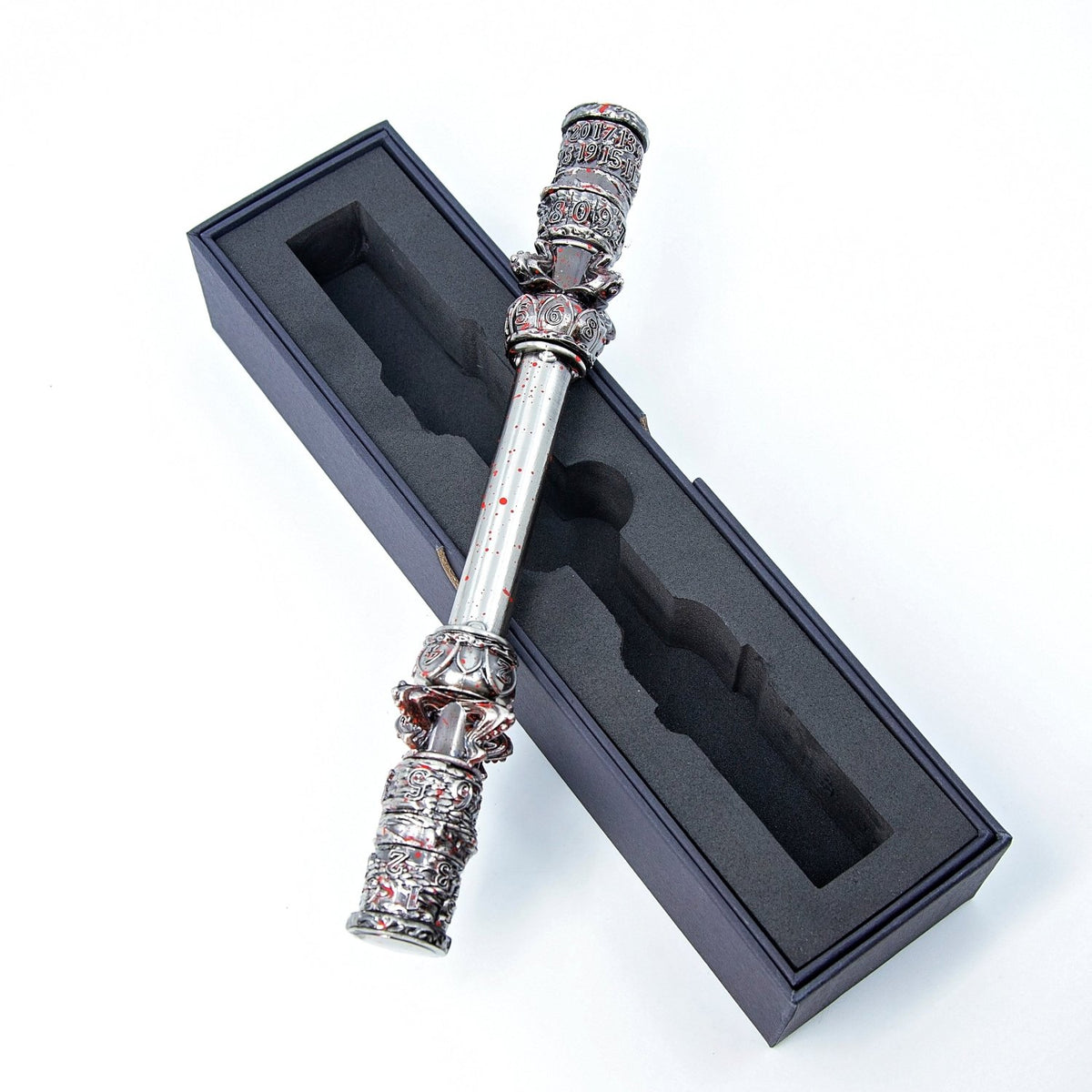Sage's Staffs of Power Wand of Carnage Metal Rod Dice Spinner - Sage's PortalDice Wheel