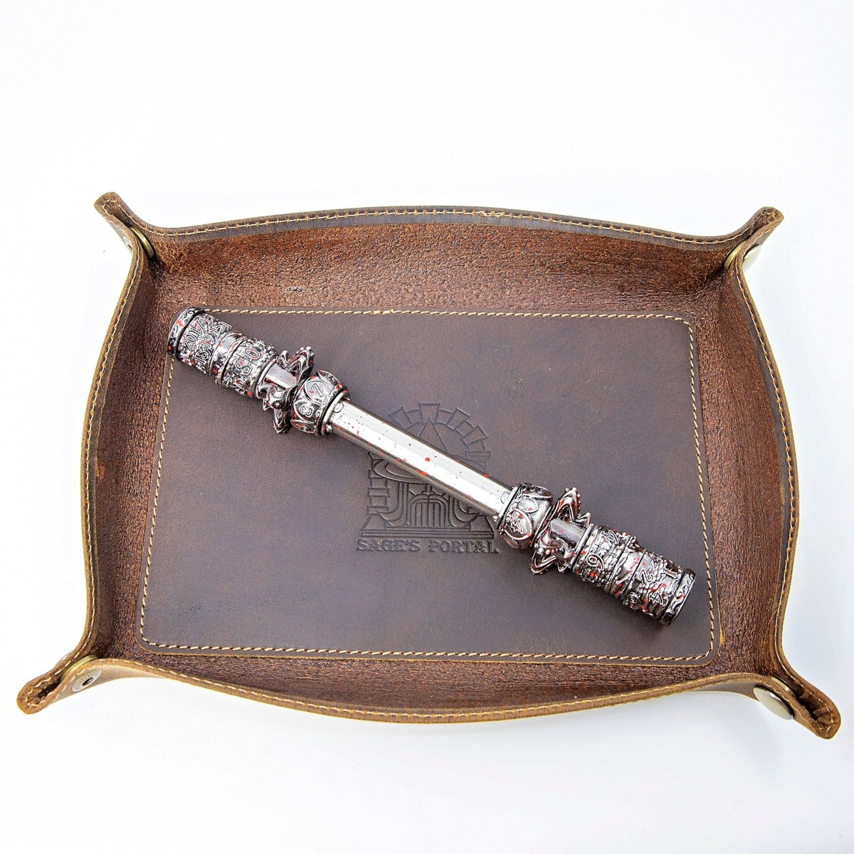 Sage's Staffs of Power Wand of Carnage Metal Rod Dice Spinner - Sage's PortalDice Wheel