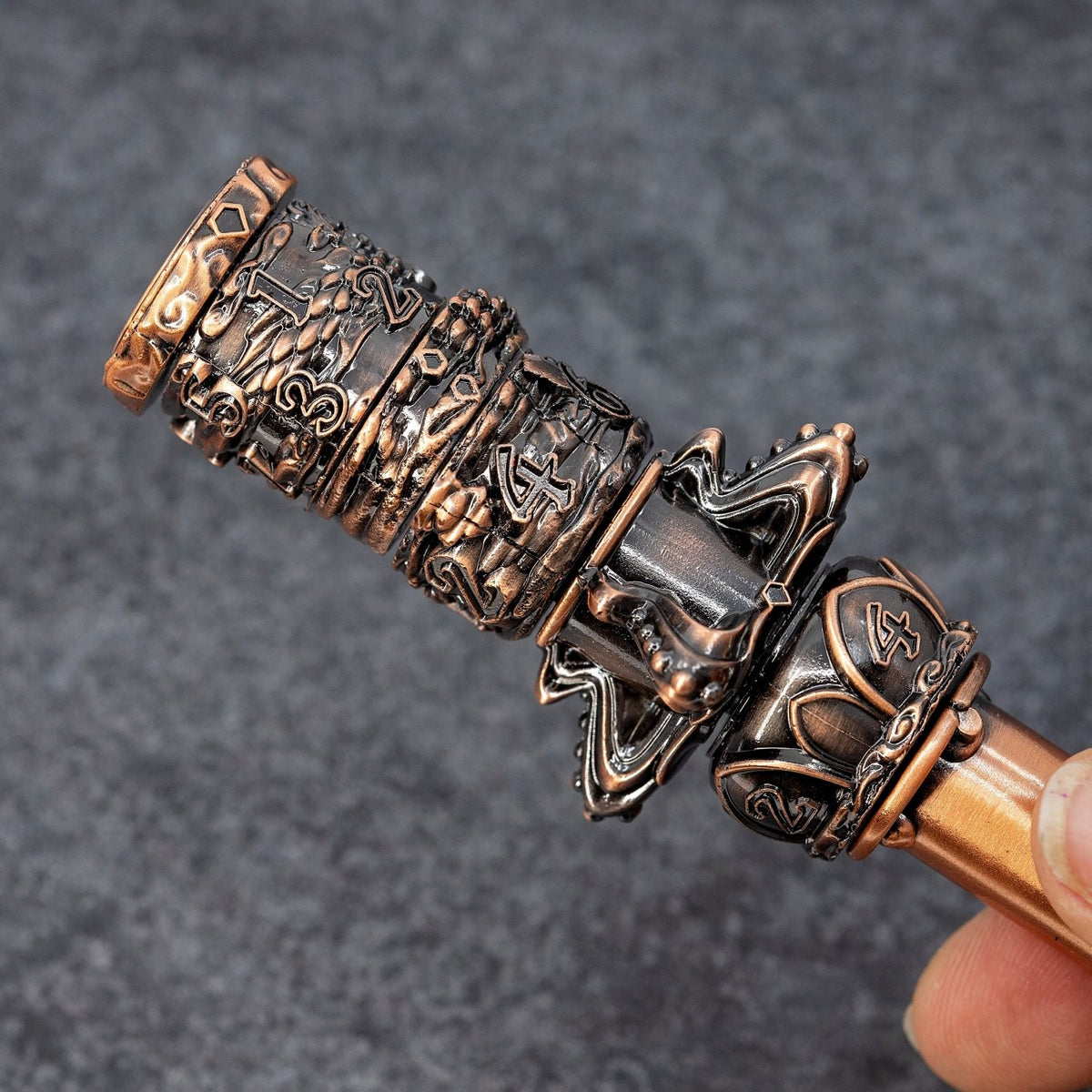 Sage's Staffs of Power Wand of History Metal Rod Dice Spinner - Sage's PortalDice Wheel