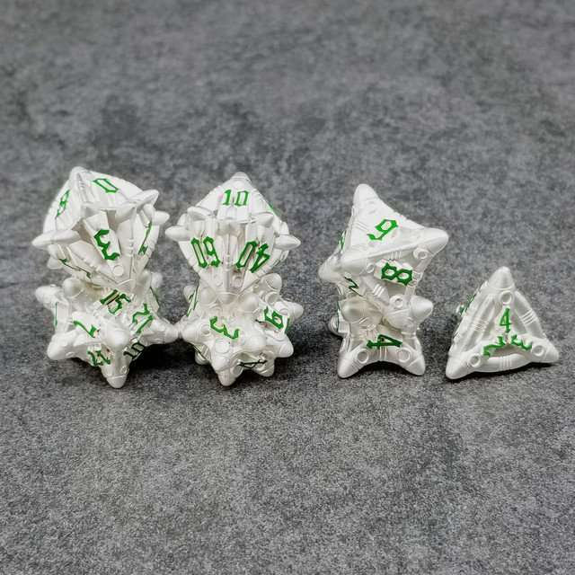 Sage’s Starships Medbay Metal Polyhedral Dice Set - Sage's PortalMetal Dice Set