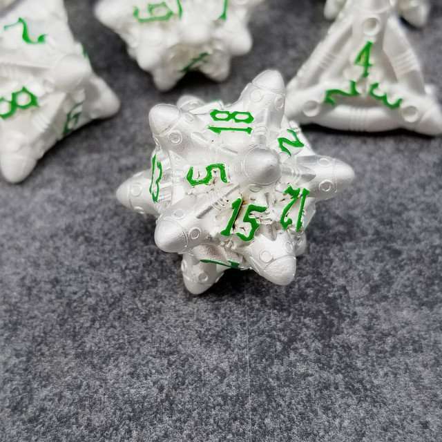 Sage’s Starships Medbay Metal Polyhedral Dice Set - Sage's PortalMetal Dice Set