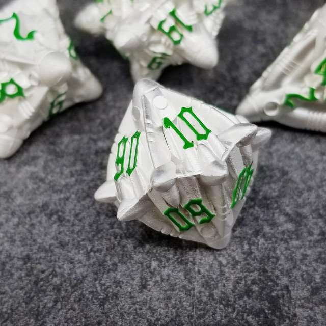 Sage’s Starships Medbay Metal Polyhedral Dice Set - Sage's PortalMetal Dice Set