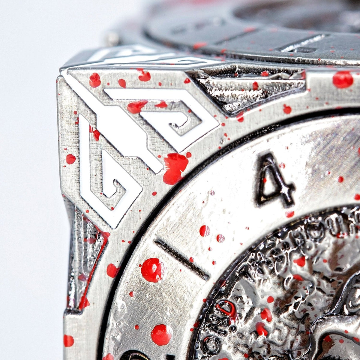 Sage's Tesseracts Bloodstained Menagerie Metal Cube Dice Spinner - Sage's PortalDice Wheel