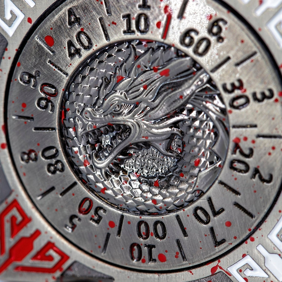 Sage's Tesseracts Bloodstained Menagerie Metal Cube Dice Spinner - Sage's PortalDice Wheel