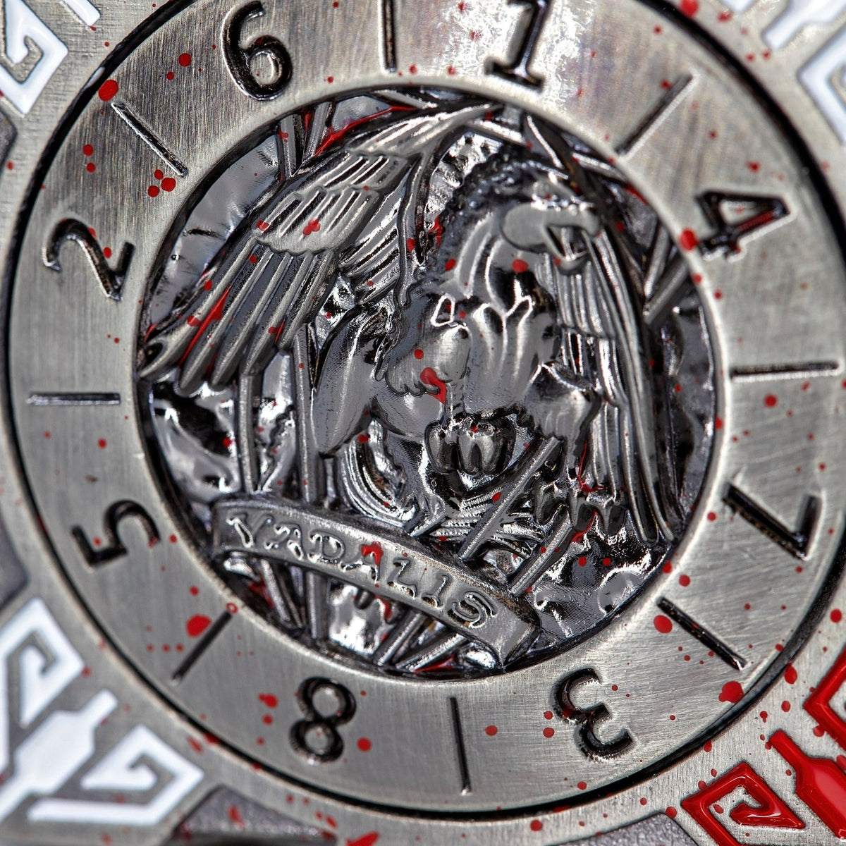 Sage's Tesseracts Bloodstained Menagerie Metal Cube Dice Spinner - Sage's PortalDice Wheel