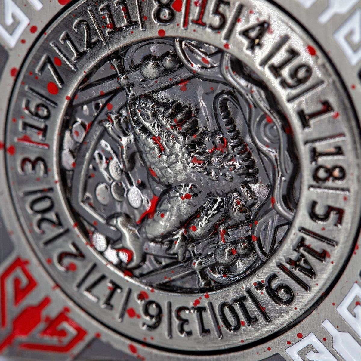 Sage's Tesseracts Bloodstained Menagerie Metal Cube Dice Spinner - Sage's PortalDice Wheel