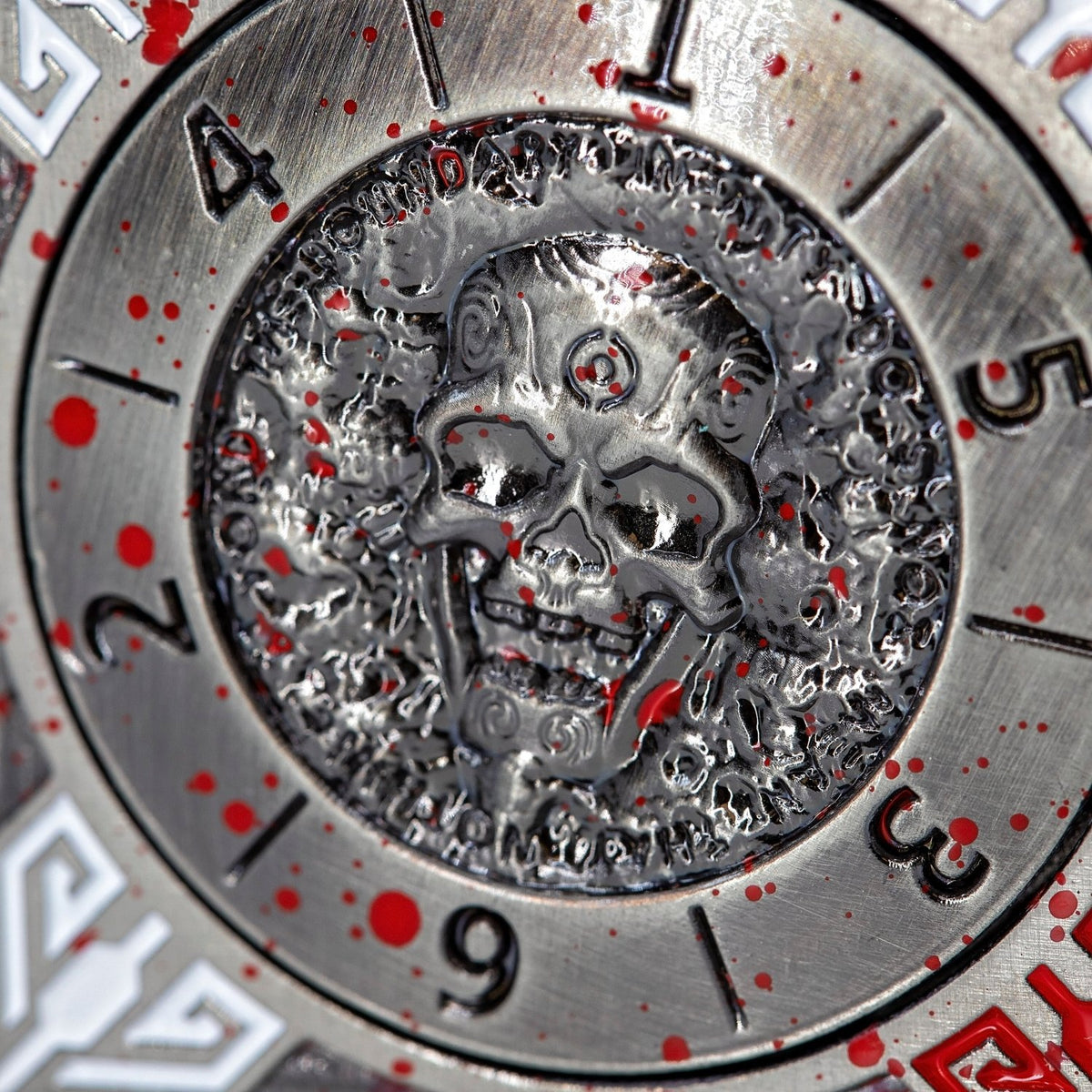 Sage's Tesseracts Bloodstained Menagerie Metal Cube Dice Spinner - Sage's PortalDice Wheel