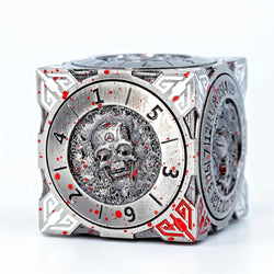 Sage's Tesseracts Bloodstained Menagerie Metal Cube Dice Spinner - Sage's PortalDice Wheel
