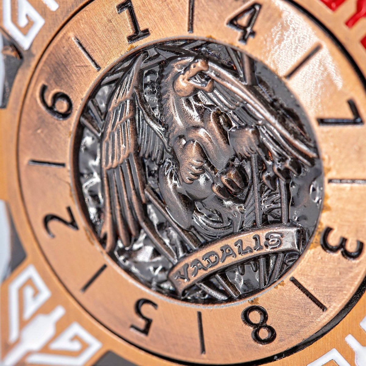 Sage's Tesseracts Bronze Menagerie Metal Cube Dice Spinner - Sage's PortalDice Wheel
