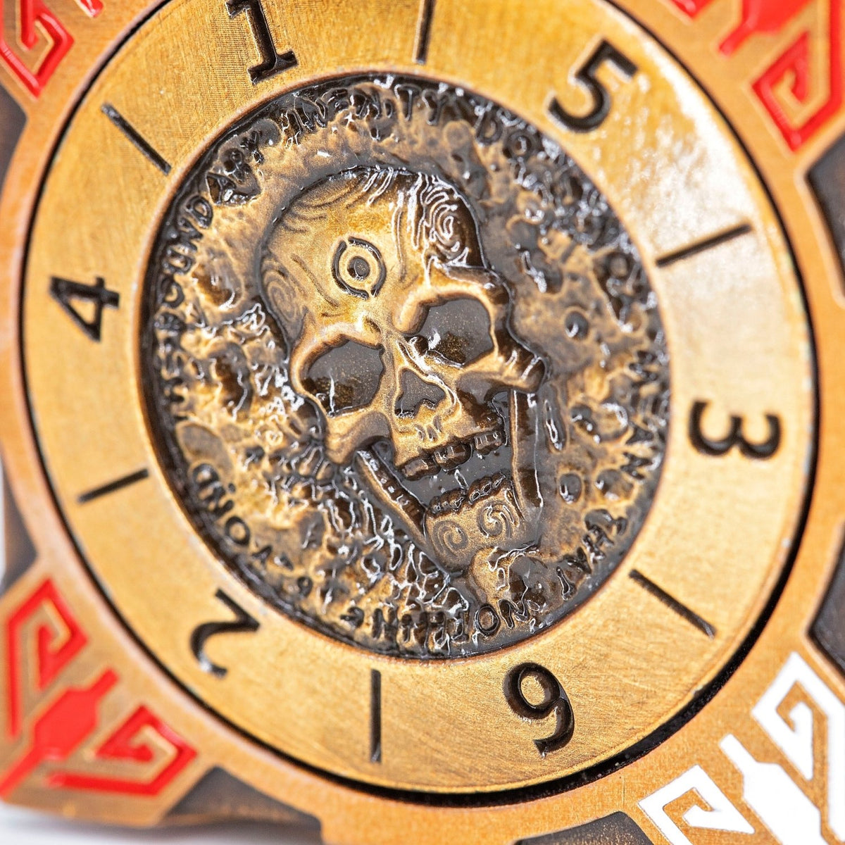 Sage's Tesseracts Copper Menagerie Metal Cube Dice Spinner - Sage's PortalDice Wheel