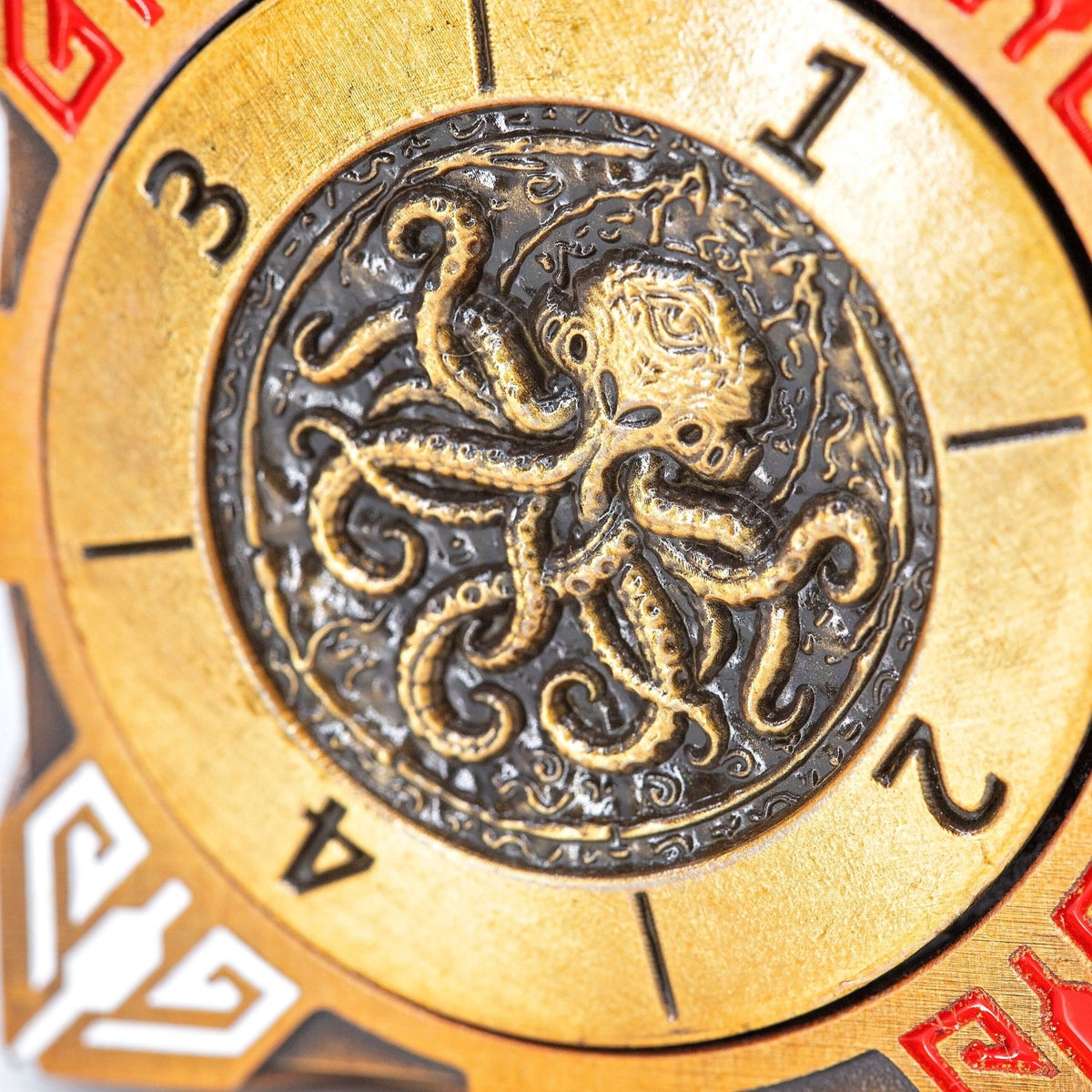 Sage's Tesseracts Copper Menagerie Metal Cube Dice Spinner - Sage's PortalDice Wheel