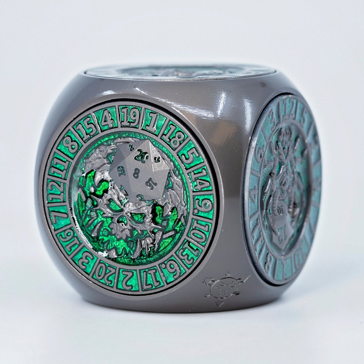 Sage's Tesseracts Master of Death Metal Cube Dice Spinner - Sage's PortalDice Wheel