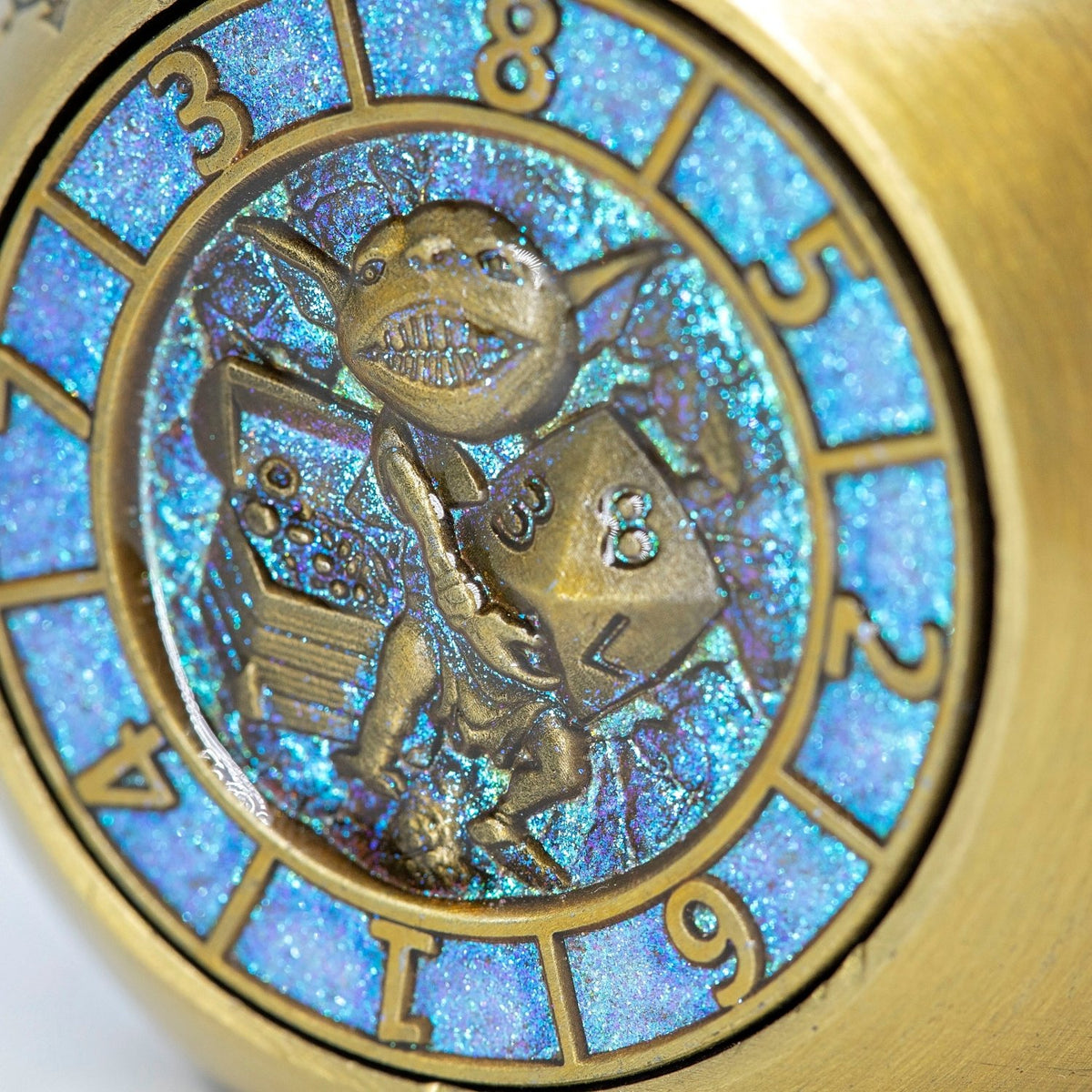 Sage's Tesseracts Master of Fate Metal Cube Dice Spinner - Sage's PortalDice Wheel