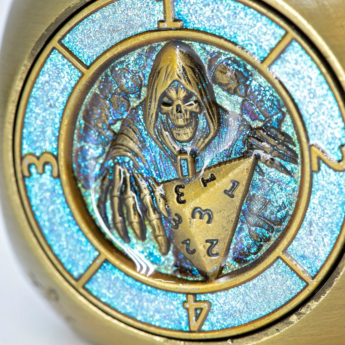 Sage's Tesseracts Master of Fate Metal Cube Dice Spinner - Sage's PortalDice Wheel