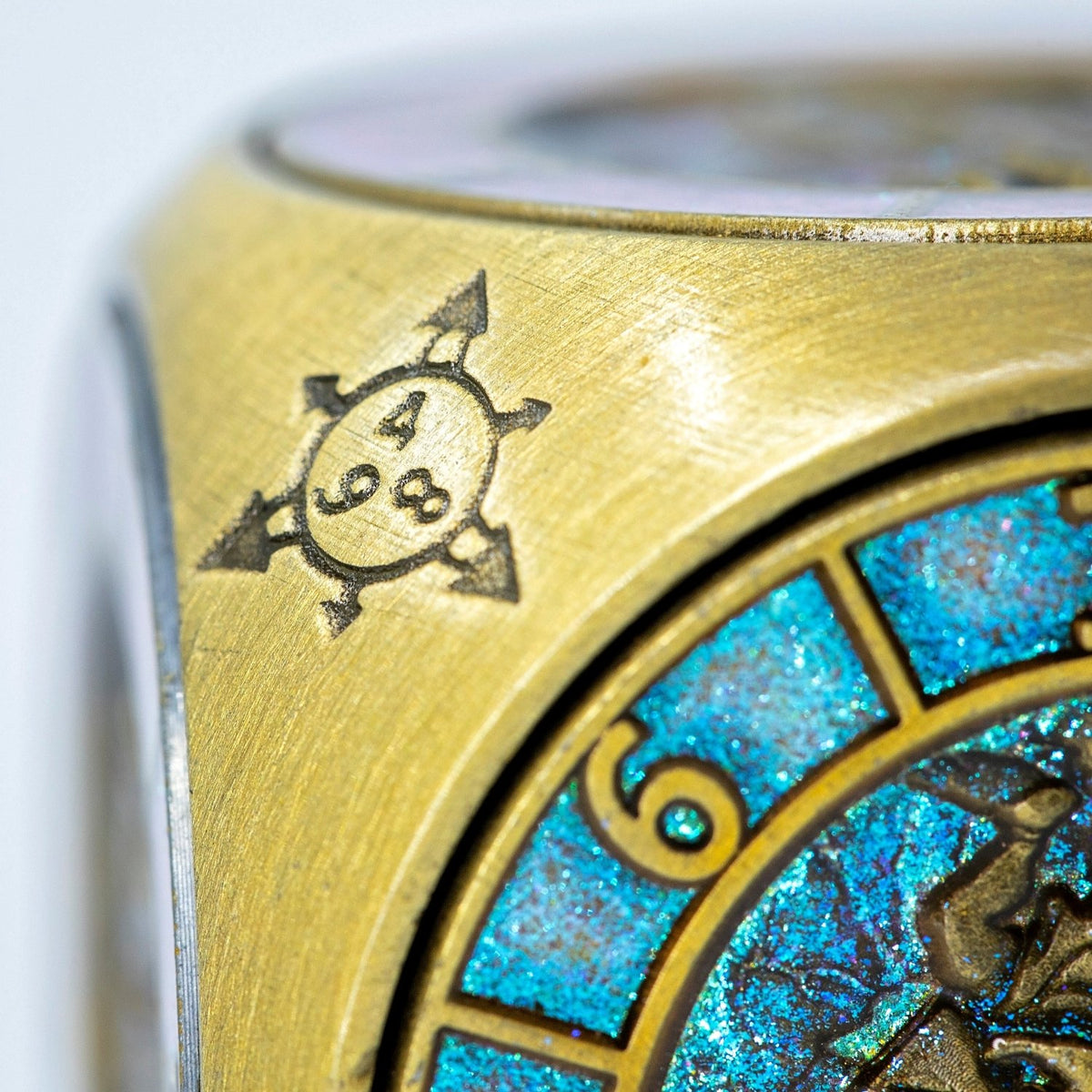 Sage's Tesseracts Master of Fate Metal Cube Dice Spinner - Sage's PortalDice Wheel