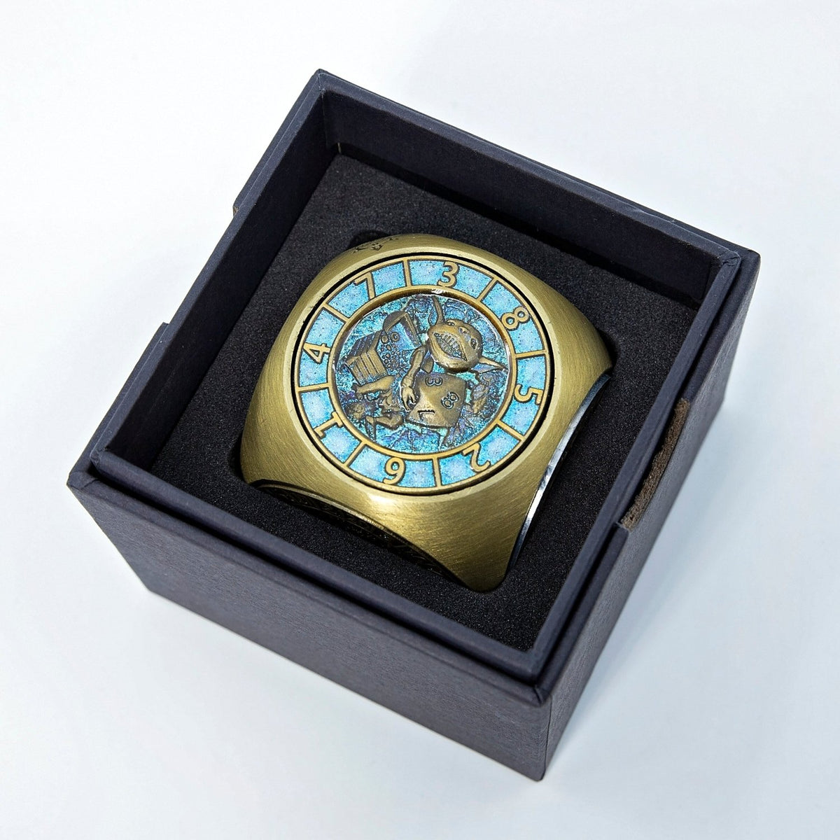 Sage's Tesseracts Master of Fate Metal Cube Dice Spinner - Sage's PortalDice Wheel