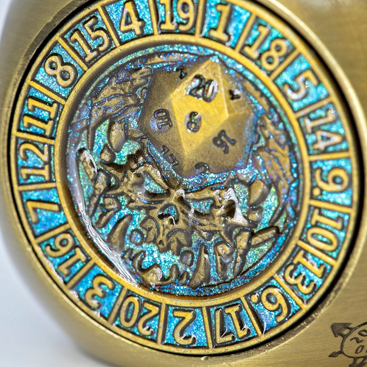 Sage's Tesseracts Master of Fate Metal Cube Dice Spinner - Sage's PortalDice Wheel