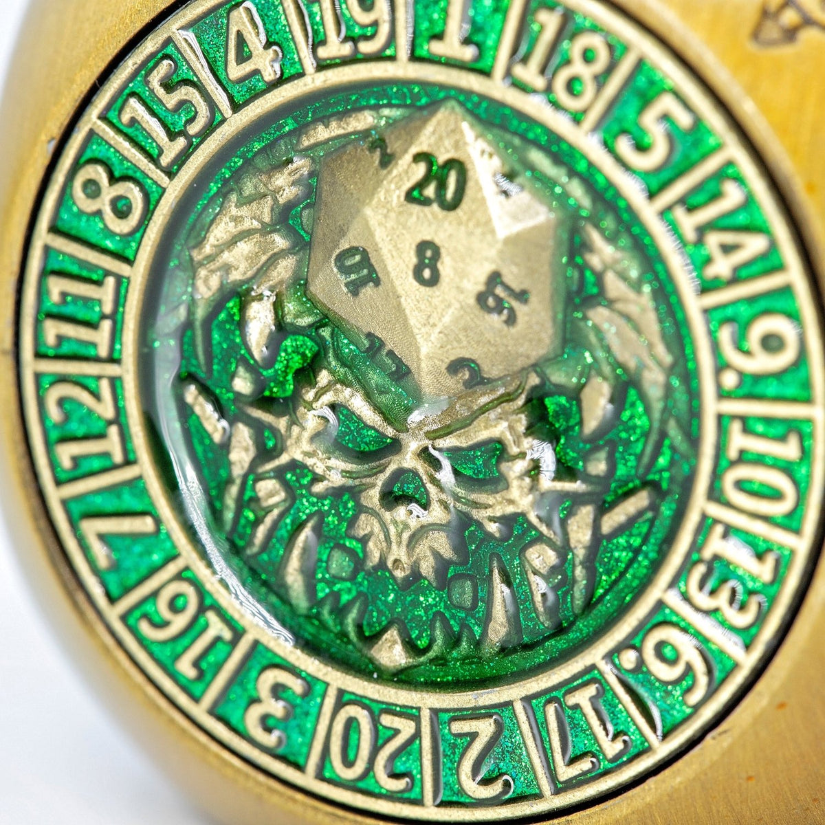 Sage's Tesseracts Master of Life Metal Cube Dice Spinner - Sage's PortalDice Wheel