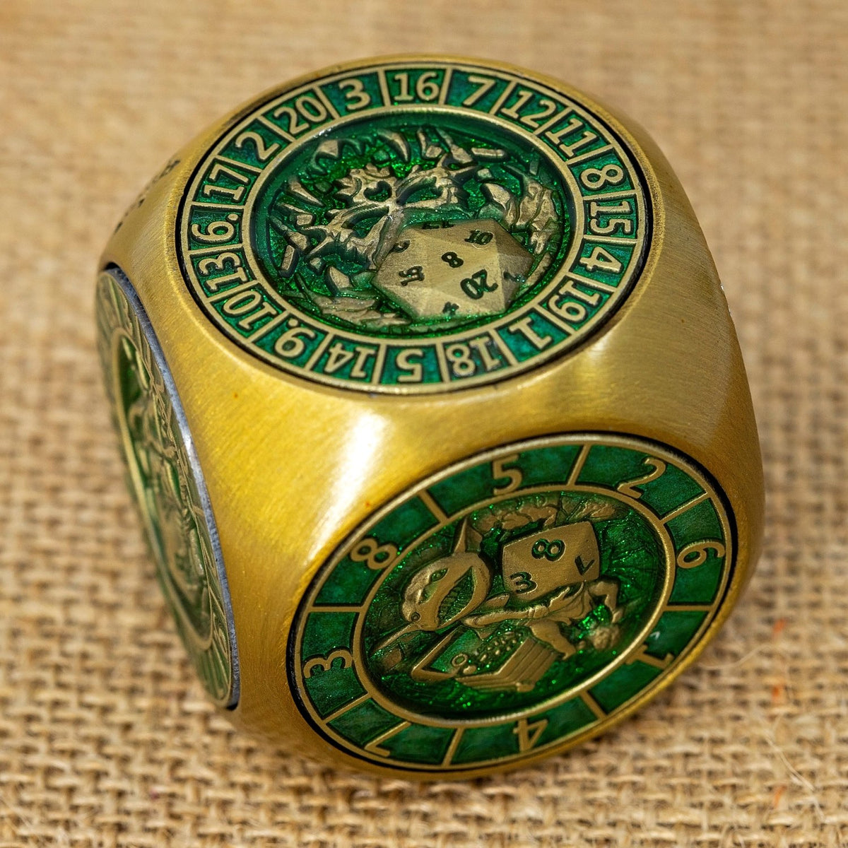 Sage's Tesseracts Master of Life Metal Cube Dice Spinner - Sage's PortalDice Wheel
