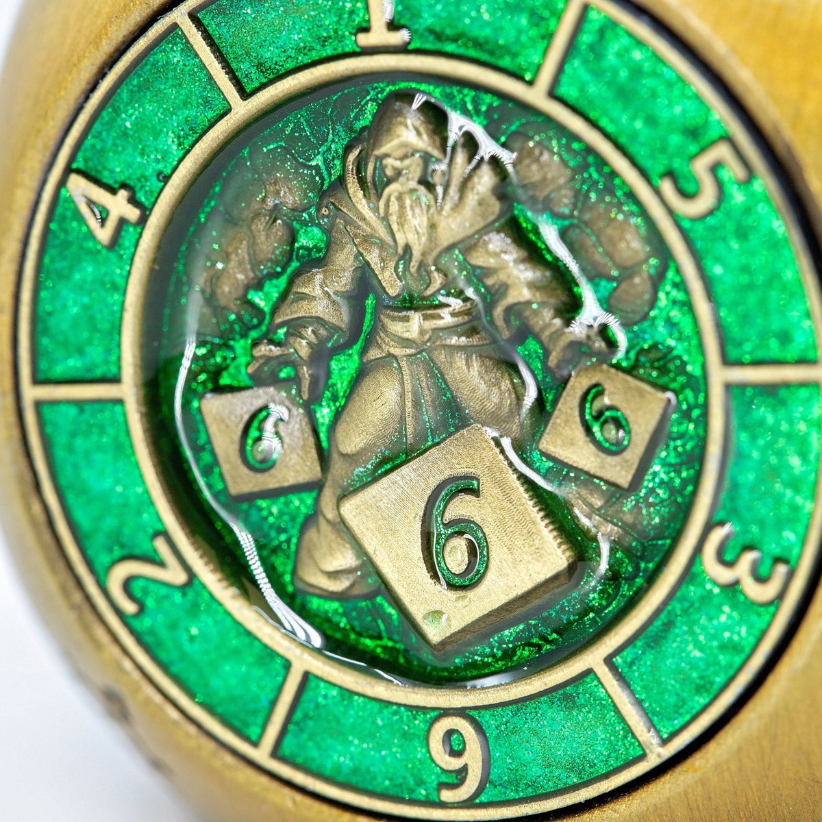 Sage's Tesseracts Master of Life Metal Cube Dice Spinner - Sage's PortalDice Wheel