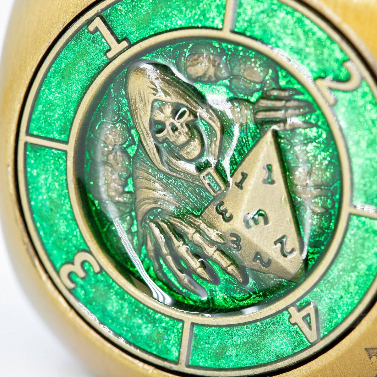 Sage's Tesseracts Master of Life Metal Cube Dice Spinner - Sage's PortalDice Wheel