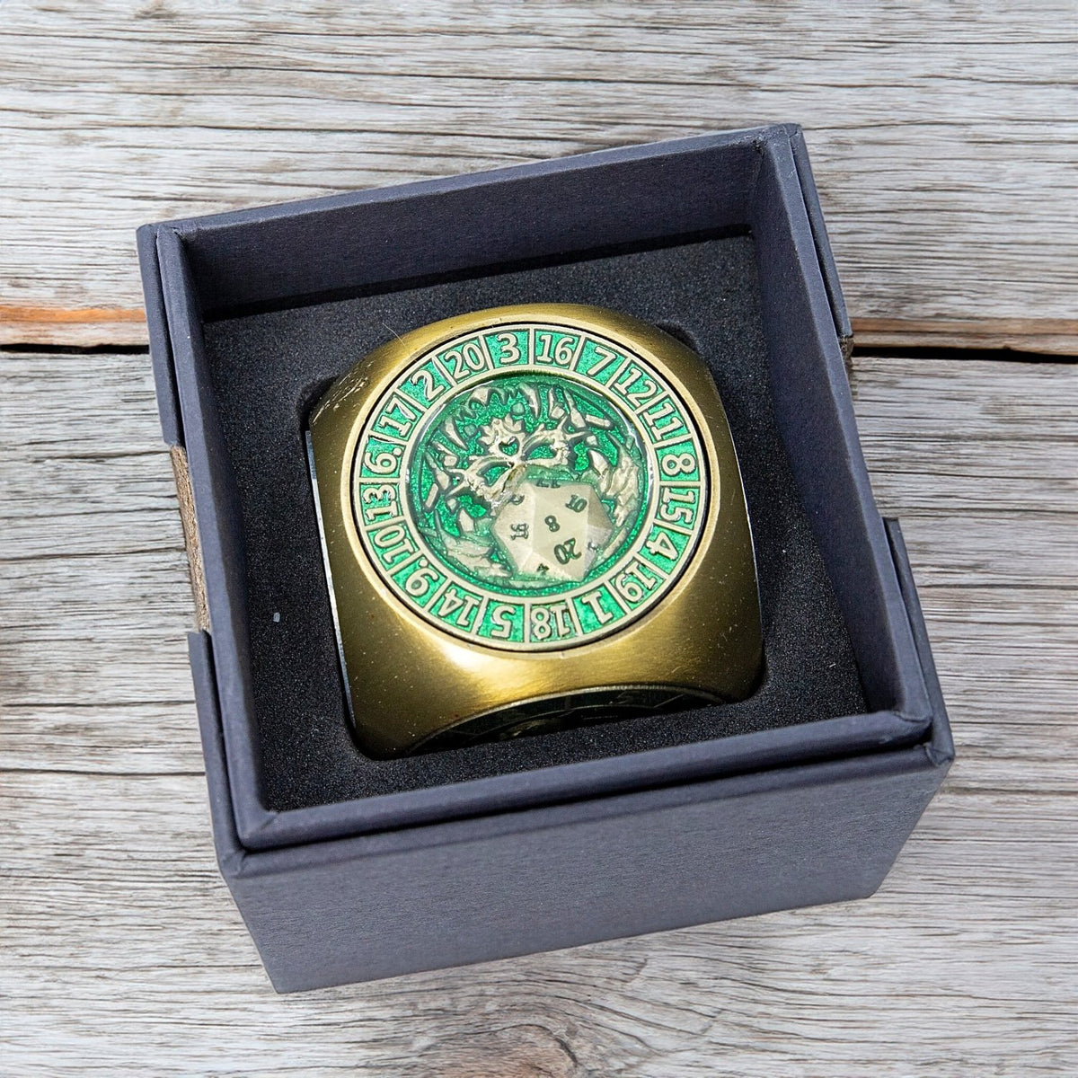 Sage's Tesseracts Master of Life Metal Cube Dice Spinner - Sage's PortalDice Wheel