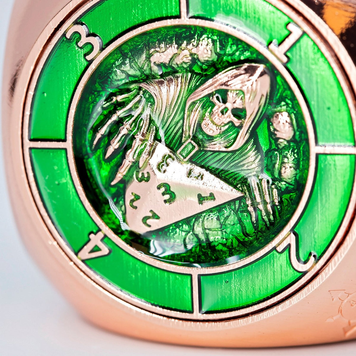 Sage's Tesseracts Master of Nature Metal Cube Dice Spinner - Sage's PortalDice Wheel
