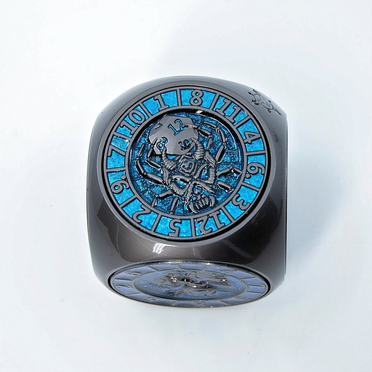 Sage's Tesseracts Master of Storms Metal Cube Dice Spinner - Sage's PortalDice Wheel
