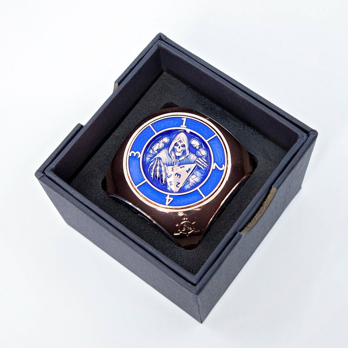 Sage's Tesseracts Master of Tides Metal Cube Dice Spinner - Sage's PortalDice Wheel