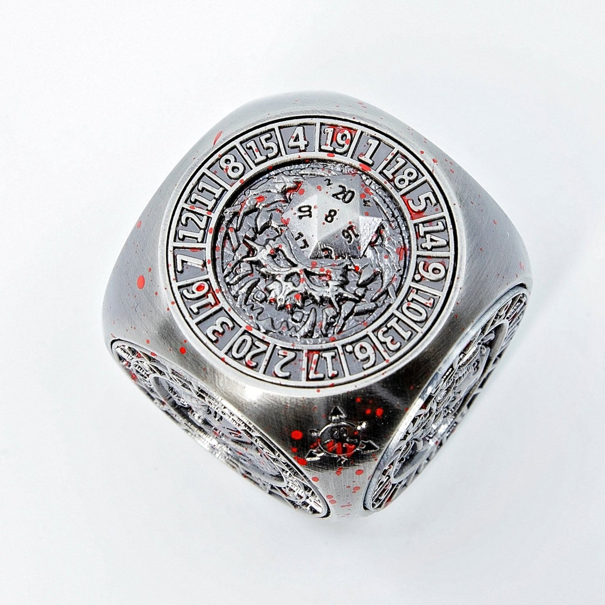 Sage's Tesseracts Master of War Metal Cube Dice Spinner - Sage's PortalDice Wheel