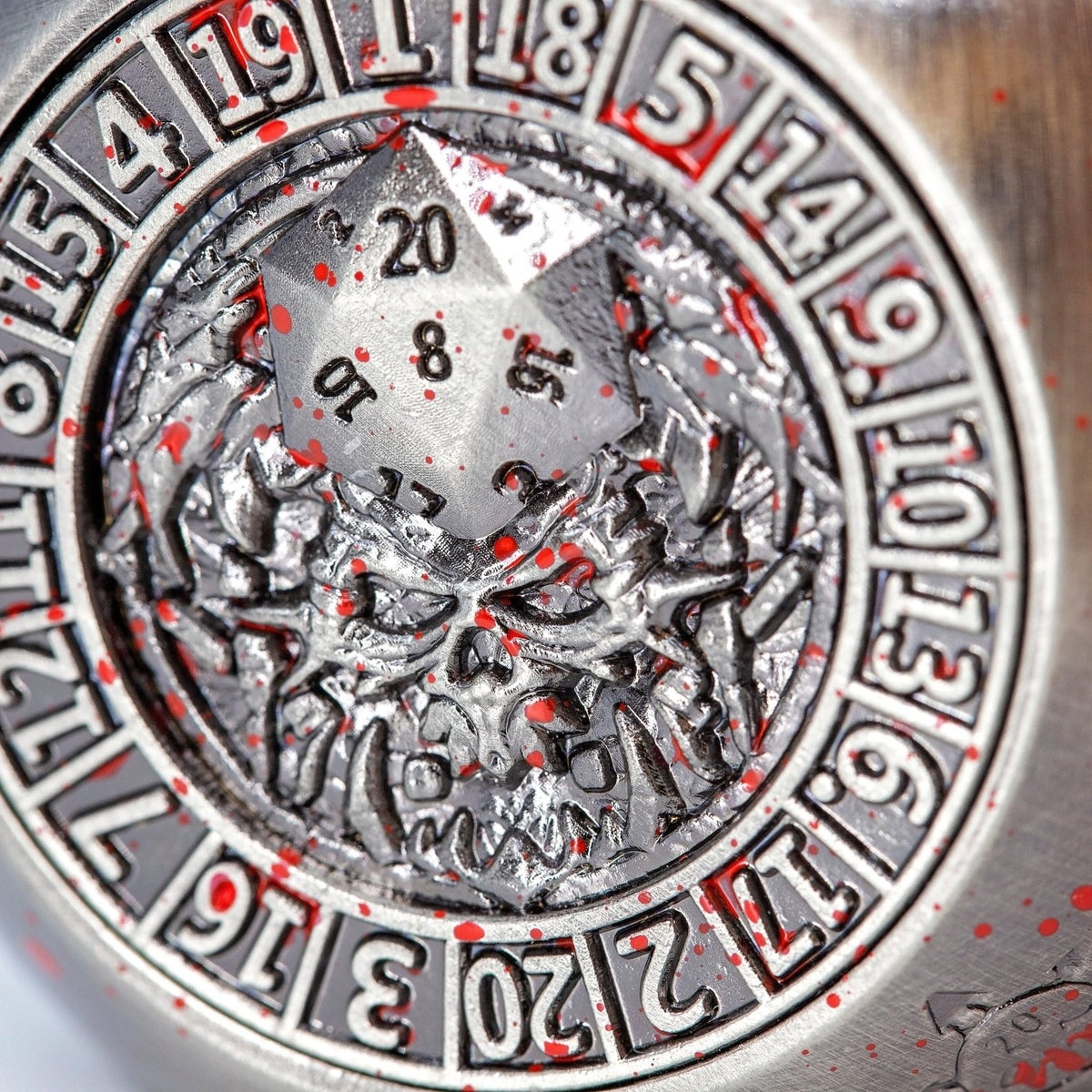 Sage's Tesseracts Master of War Metal Cube Dice Spinner - Sage's PortalDice Wheel