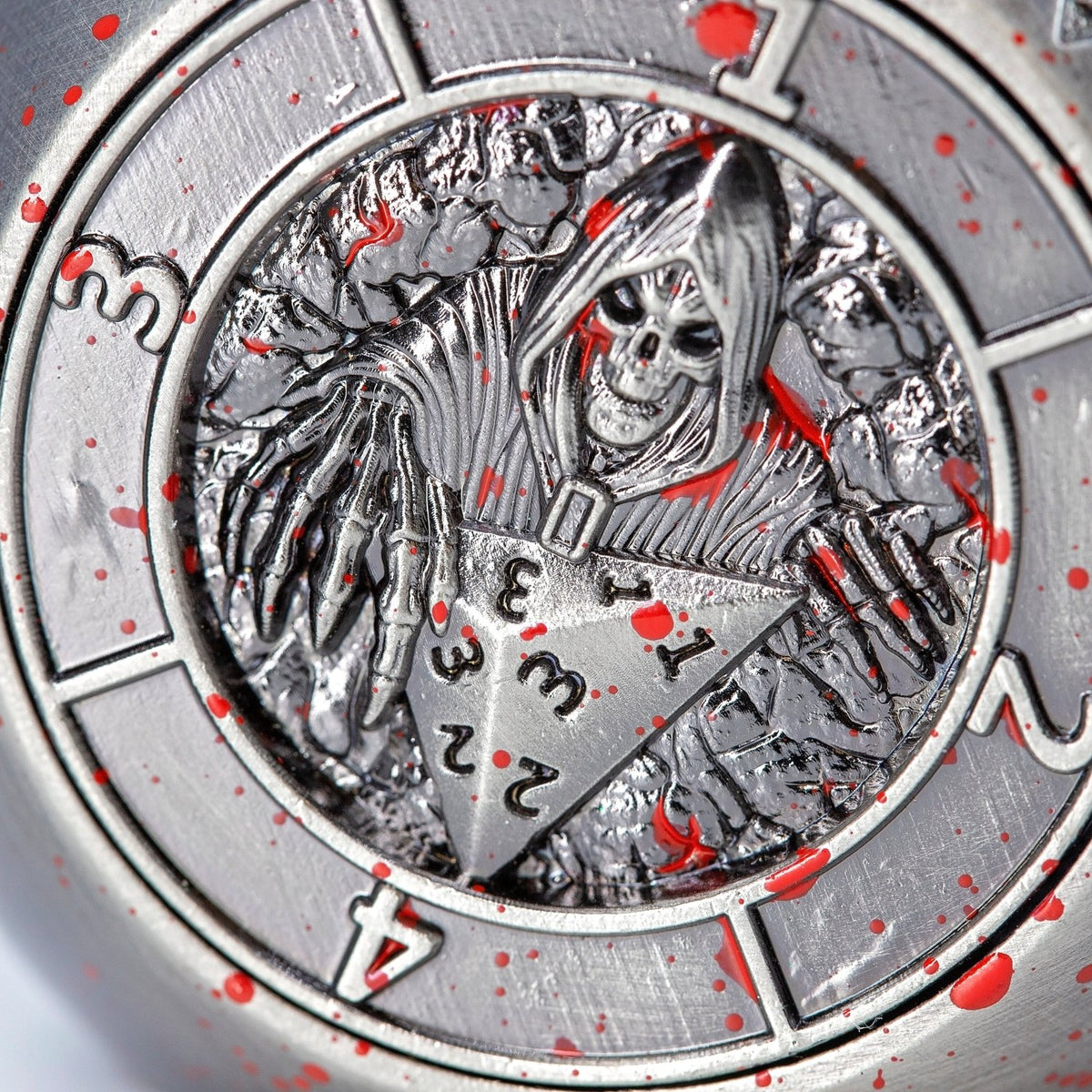 Sage's Tesseracts Master of War Metal Cube Dice Spinner - Sage's PortalDice Wheel