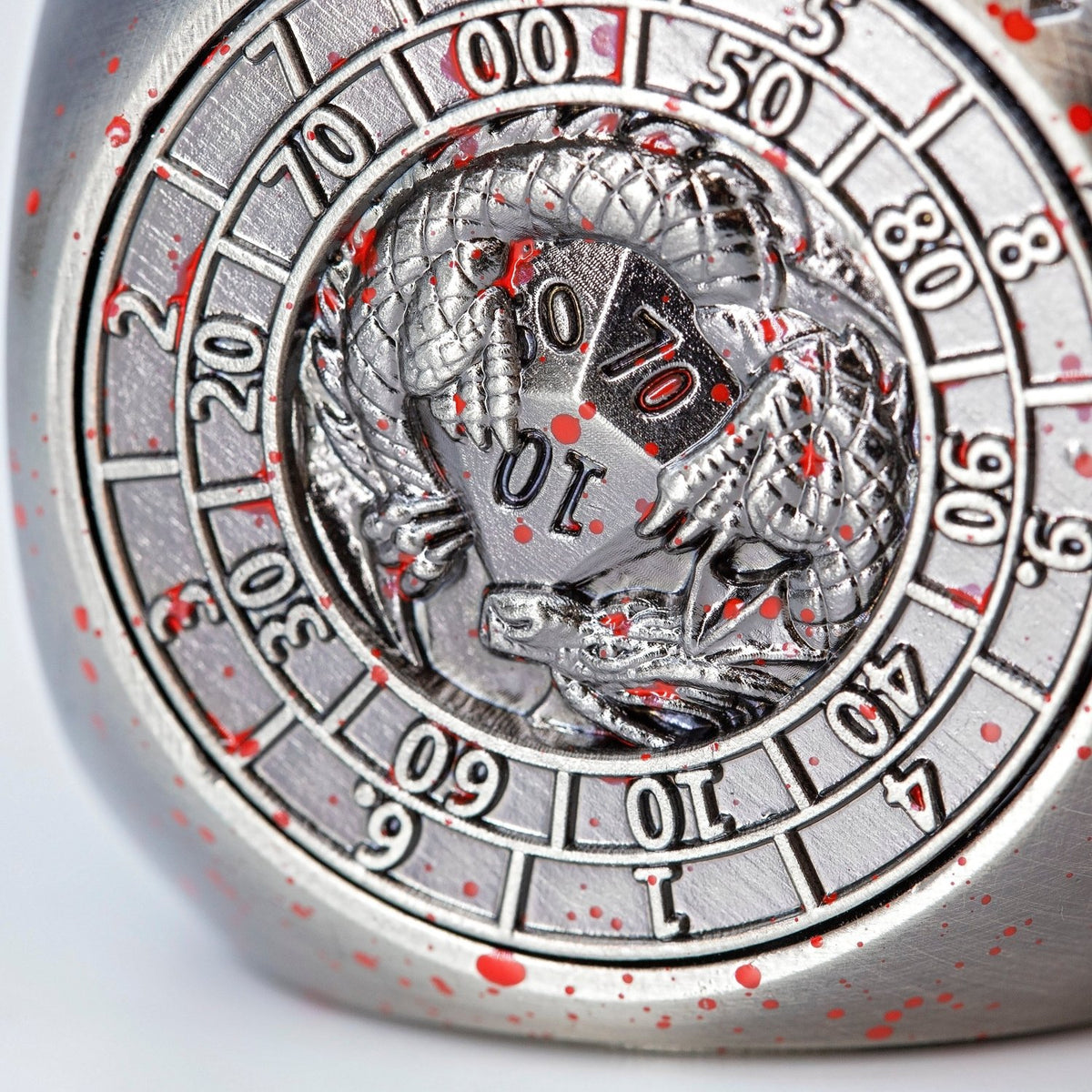 Sage's Tesseracts Master of War Metal Cube Dice Spinner - Sage's PortalDice Wheel