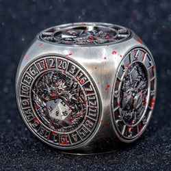 Sage's Tesseracts Master of War Metal Cube Dice Spinner - Sage's PortalDice Wheel