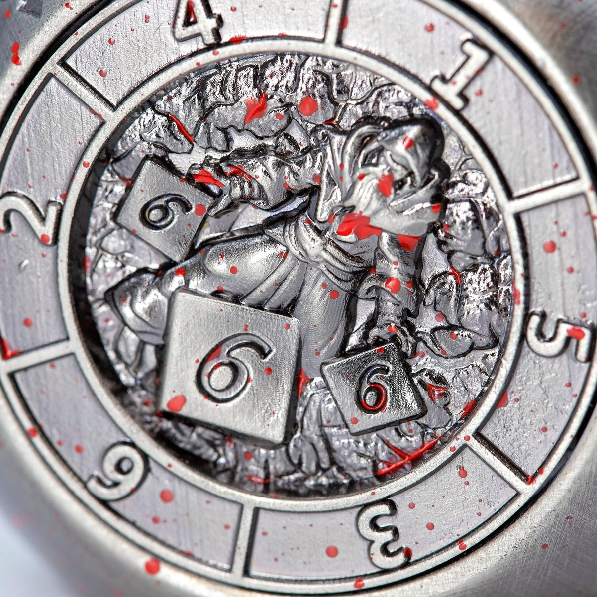 Sage's Tesseracts Master of War Metal Cube Dice Spinner - Sage's PortalDice Wheel